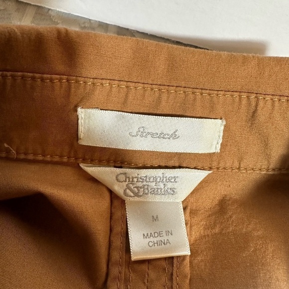 Christopher & Banks Stretch Burnt Orange Button Up Vest, Women’s Size Medium - Picture 10 of 13